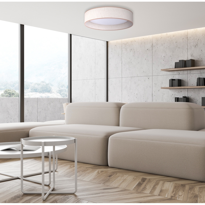 Duolla - LED Griestu lampa ROLLER LED/24W/230V d. 45 cm bēša