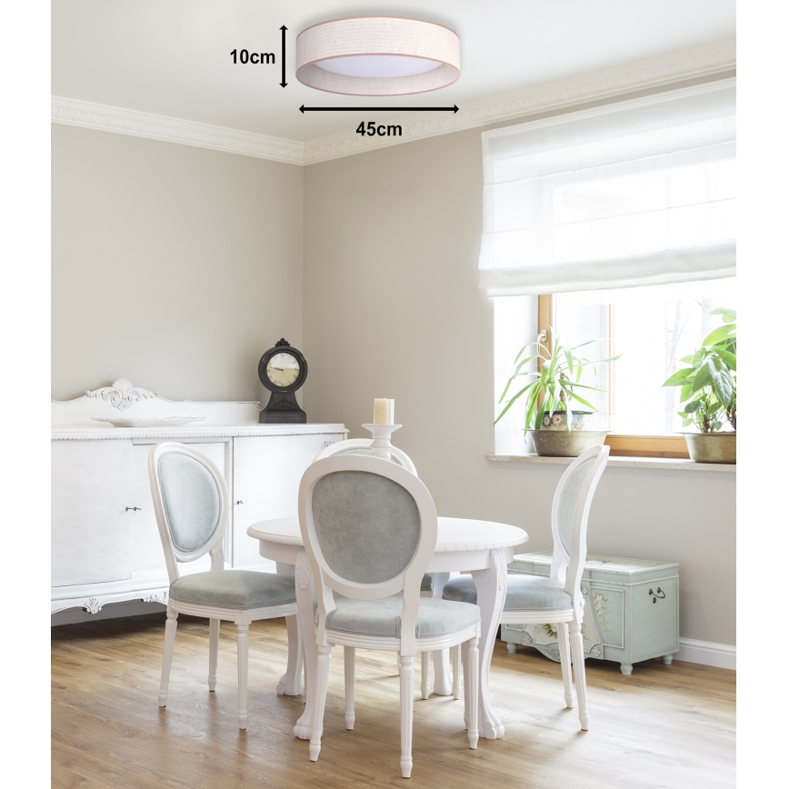 Duolla - LED Griestu lampa ROLLER LED/24W/230V d. 45 cm bēša
