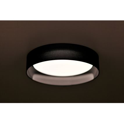 Duolla - LED Griestu lampa ROLLER LED/24W/230V d. 45 cm melna