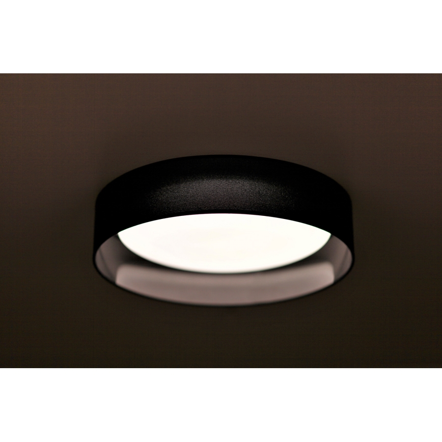 Duolla - LED Griestu lampa ROLLER LED/24W/230V d. 45 cm melna