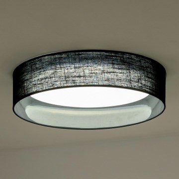 Duolla - LED Griestu lampa ROLLER LED/24W/230V d. 45 cm melna