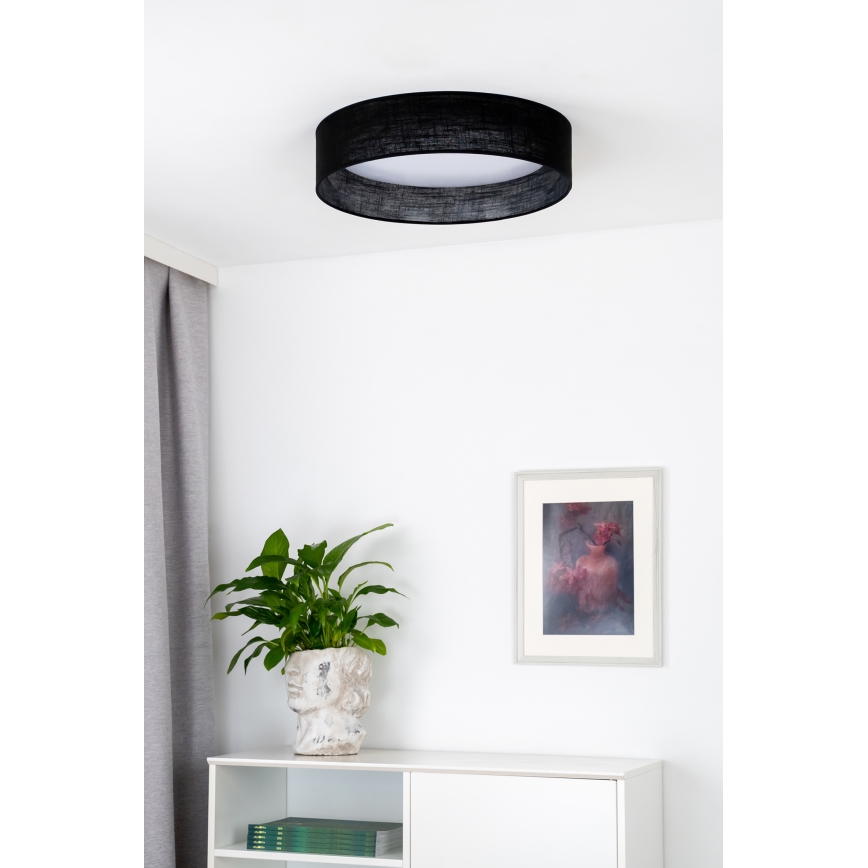 Duolla - LED Griestu lampa ROLLER LED/24W/230V d. 45 cm melna
