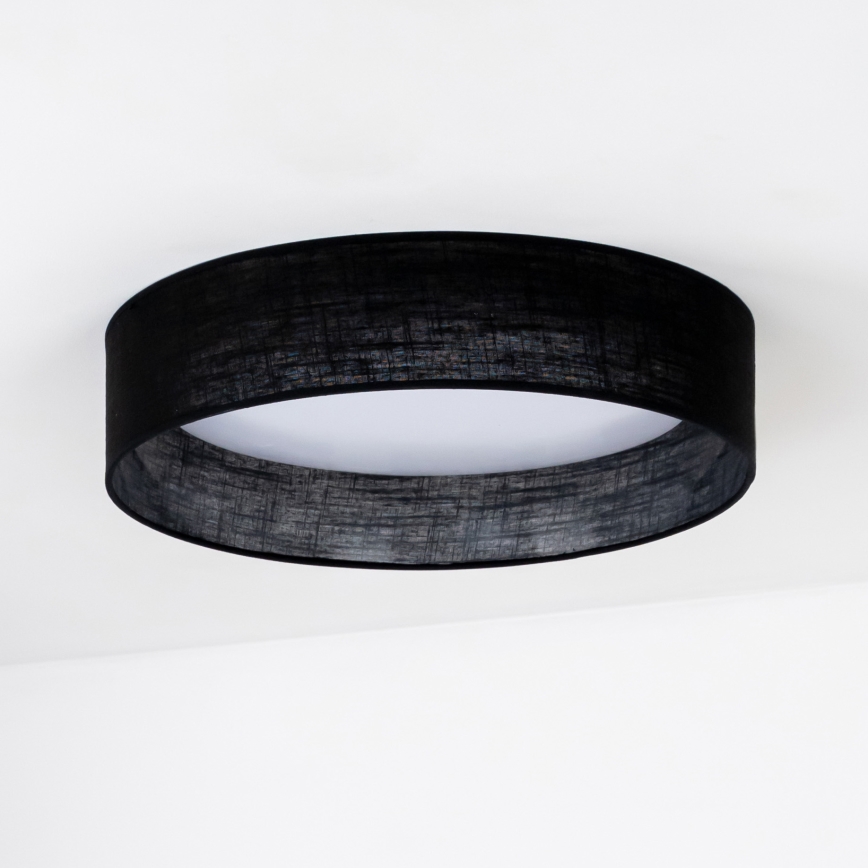 Duolla - LED Griestu lampa ROLLER LED/24W/230V d. 45 cm melna