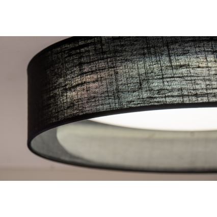 Duolla - LED Griestu lampa ROLLER LED/24W/230V d. 45 cm melna