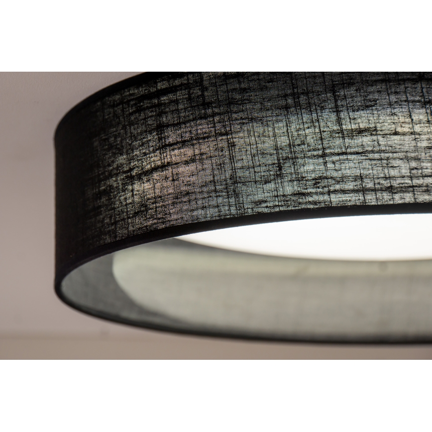 Duolla - LED Griestu lampa ROLLER LED/24W/230V d. 45 cm melna