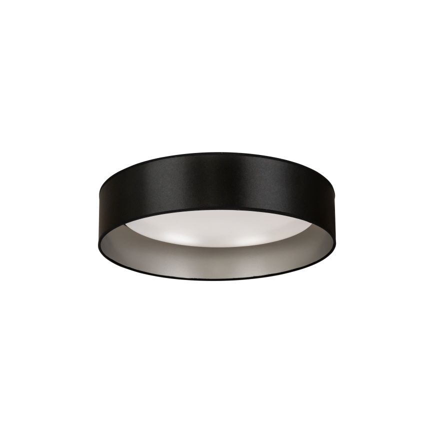 Duolla - LED Griestu lampa ROLLER LED/24W/230V d. 45 cm melna/sudraba