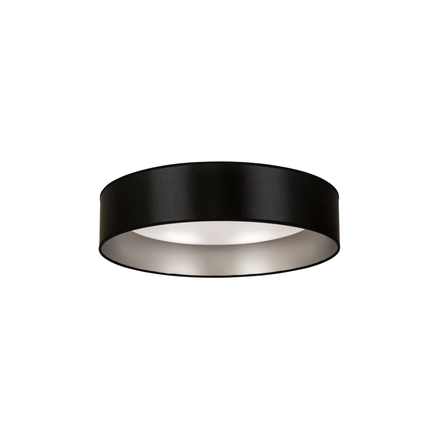 Duolla - LED Griestu lampa ROLLER LED/24W/230V d. 45 cm melna/sudraba