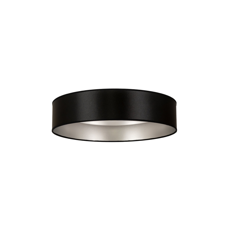 Duolla - LED Griestu lampa ROLLER LED/24W/230V d. 45 cm melna/sudraba