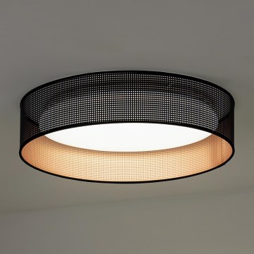 Duolla - LED Griestu lampa ROLLER LED/24W/230V d. 45 cm melna/varš