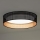 Duolla - LED Griestu lampa ROLLER LED/24W/230V d. 45 cm melna/varš