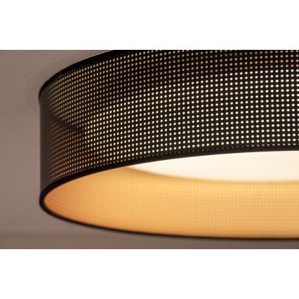 Duolla - LED Griestu lampa ROLLER LED/24W/230V d. 45 cm melna/varš