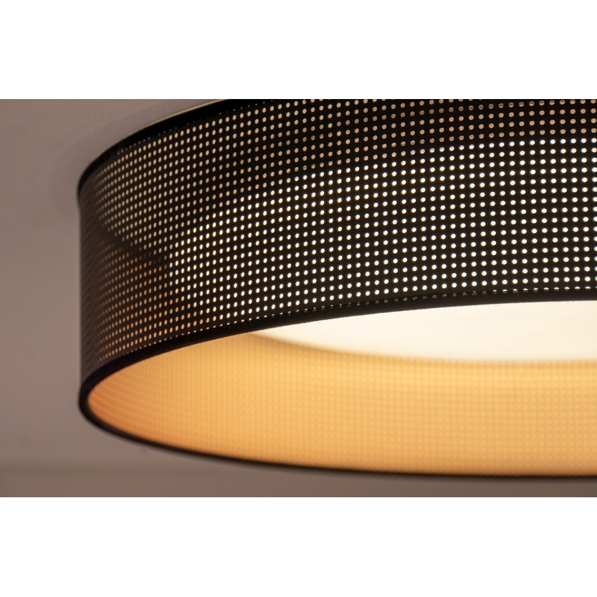 Duolla - LED Griestu lampa ROLLER LED/24W/230V d. 45 cm melna/varš