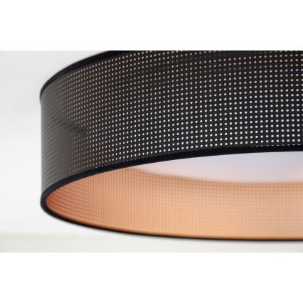 Duolla - LED Griestu lampa ROLLER LED/24W/230V d. 45 cm melna/varš