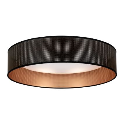 Duolla - LED Griestu lampa ROLLER LED/24W/230V d. 45 cm melna/varš