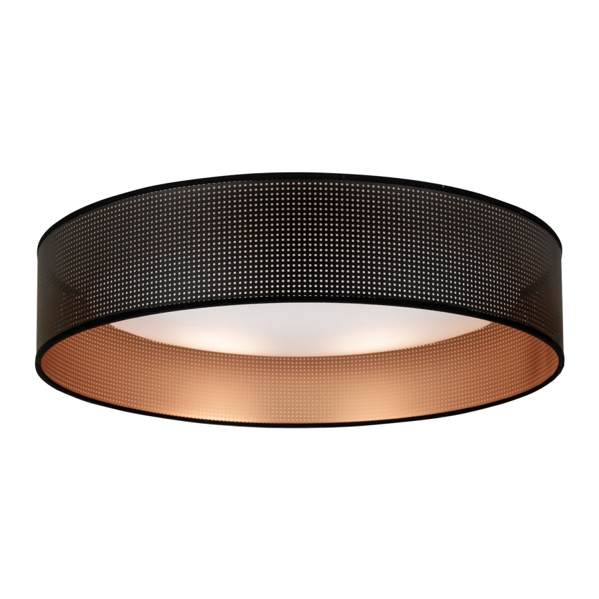 Duolla - LED Griestu lampa ROLLER LED/24W/230V d. 45 cm melna/varš