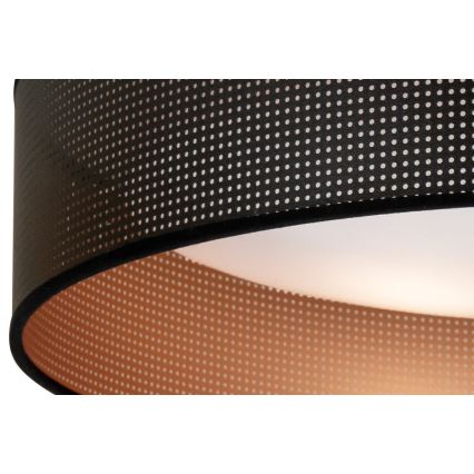 Duolla - LED Griestu lampa ROLLER LED/24W/230V d. 45 cm melna/varš