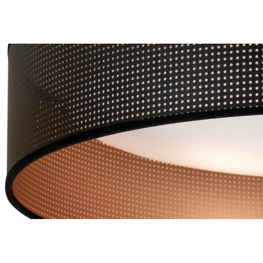 Duolla - LED Griestu lampa ROLLER LED/24W/230V d. 45 cm melna/varš