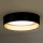 Duolla - LED Griestu lampa ROLLER LED/24W/230V d. 45 cm melna/zelta