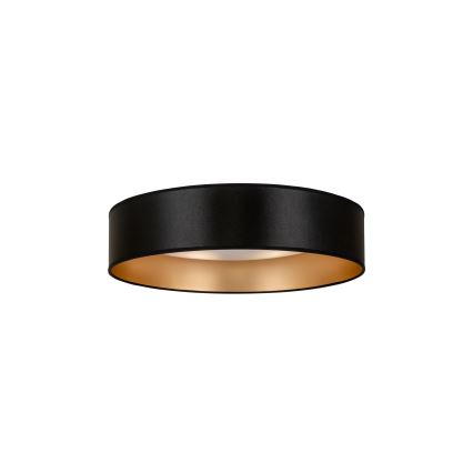 Duolla - LED Griestu lampa ROLLER LED/24W/230V d. 45 cm melna/zelta