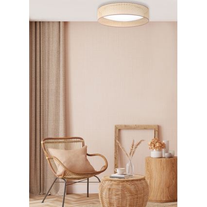 Duolla - LED Griestu lampa ROLLER LED/24W/230V d. 45 cm rotanga