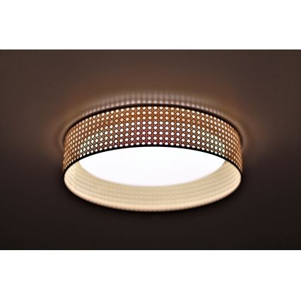 Duolla - LED Griestu lampa ROLLER LED/24W/230V d. 45 cm rotanga