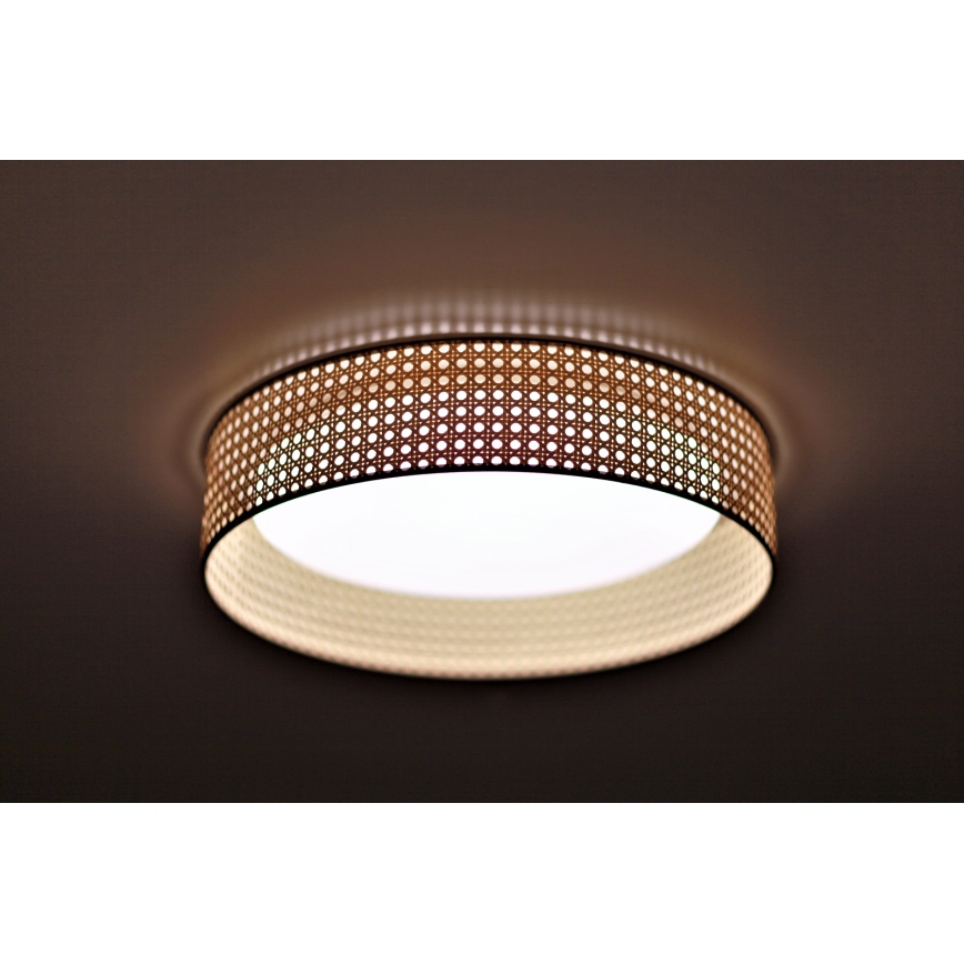Duolla - LED Griestu lampa ROLLER LED/24W/230V d. 45 cm rotanga