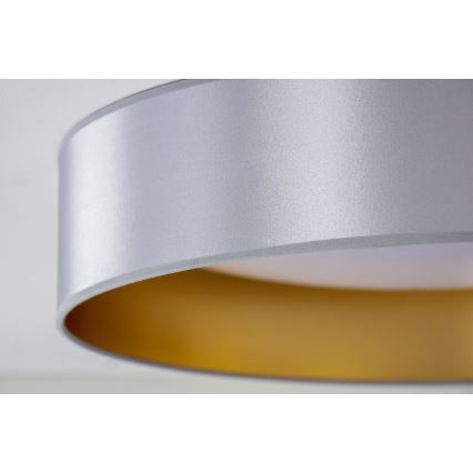 Duolla - LED Griestu lampa ROLLER LED/24W/230V d. 45 cm sudraba/zelta