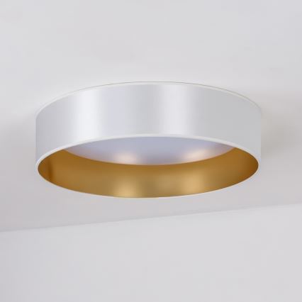 Duolla - LED Griestu lampa ROLLER LED/24W/230V d. 45 cm sudraba/zelta