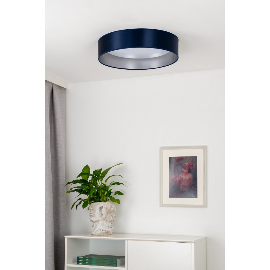 Duolla - LED Griestu lampa ROLLER LED/24W/230V d. 45 cm zila/sudraba