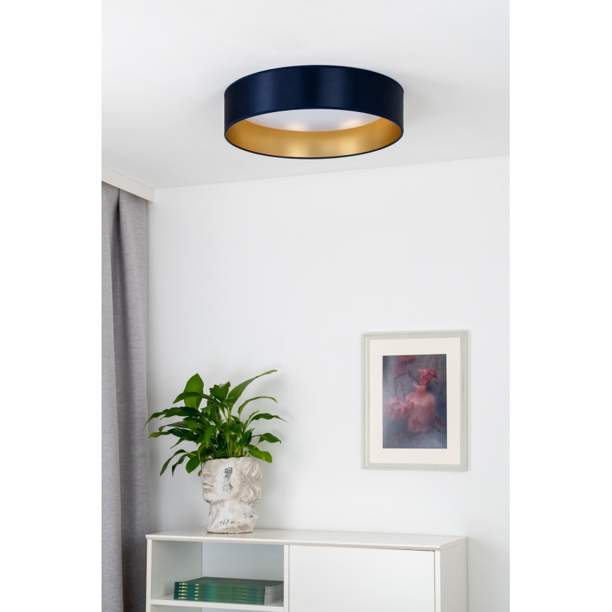 Duolla - LED Griestu lampa ROLLER LED/24W/230V d. 45 cm zila/zelta