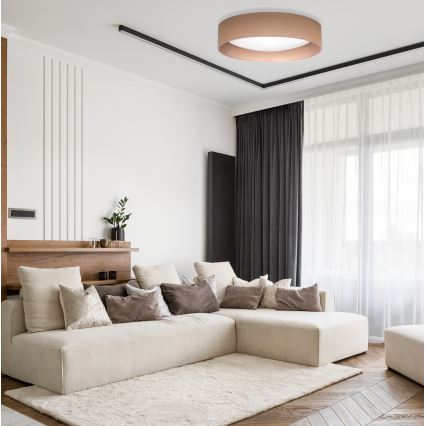 Duolla - LED Griestu lampa ROLLER LED/24W/230V lampa d. 45 cm brūna