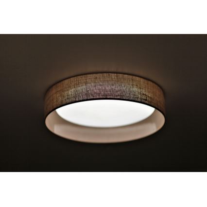 Duolla - LED Griestu lampa ROLLER LED/24W/230V lampa d. 45 cm brūna