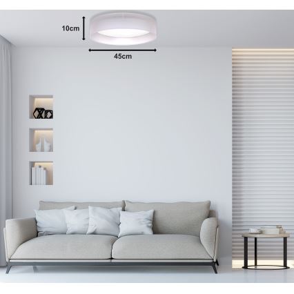Duolla - LED Griestu lampa ROLLER LED/24W/230V lampa d. 45 cm pelēka