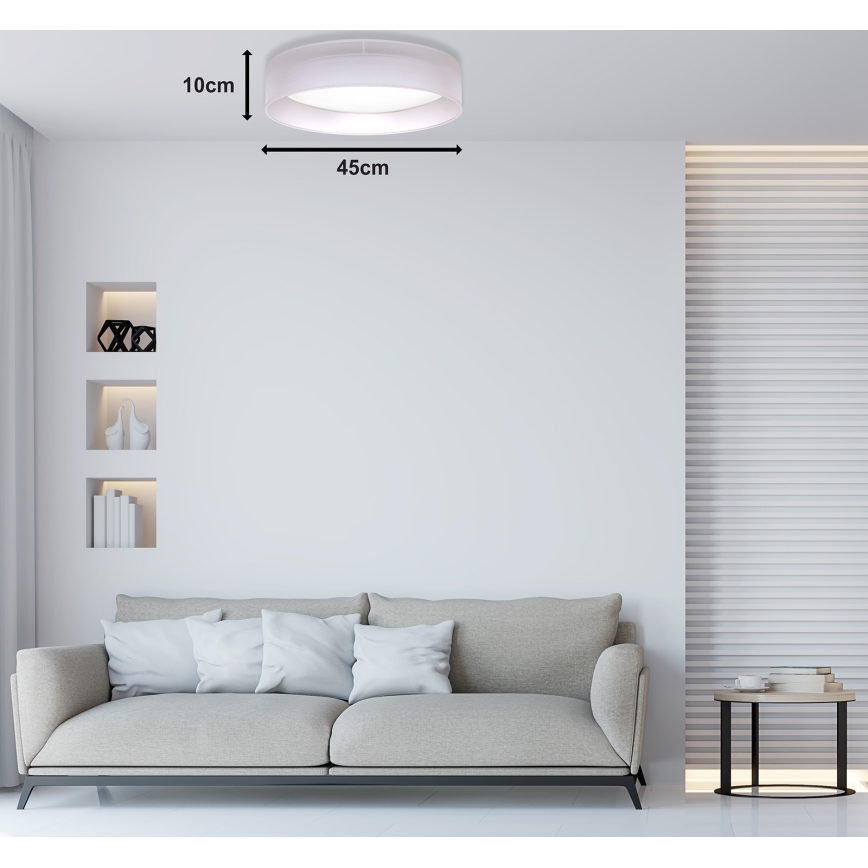 Duolla - LED Griestu lampa ROLLER LED/24W/230V lampa d. 45 cm pelēka