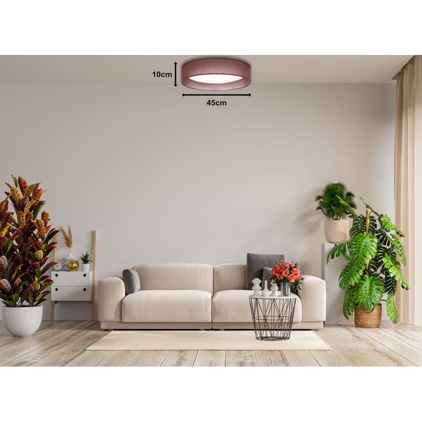 Duolla - LED Griestu lampa ROLLER LED/24W/230V tumša d. 45 cm brūna