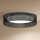 Duolla - LED Griestu lampa ROLLER RATTAN LED/24W/230V d. 45 cm melna