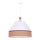 Duolla - Lustra ar auklu AVIGNON 1xE27/15W/230V d. 60 cm balta/brūna