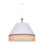 Duolla - Lustra ar auklu AVIGNON 1xE27/15W/230V d. 60 cm balta/rotanga