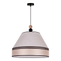 Duolla - Lustra ar auklu AVIGNON 1xE27/15W/230V d. 60 cm bēša