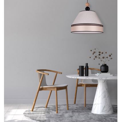 Duolla - Lustra ar auklu AVIGNON 1xE27/15W/230V d. 60 cm bēša