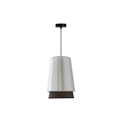 Duolla - Lustra ar auklu BELL SHINY 1xE27/15W/230V d. 25 cm sudraba/melna