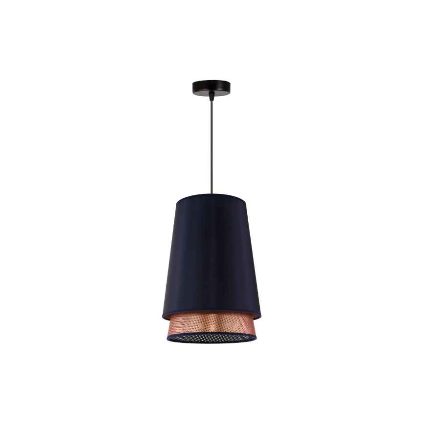 Duolla - Lustra ar auklu BELL SHINY 1xE27/15W/230V d. 25 cm zila/varš