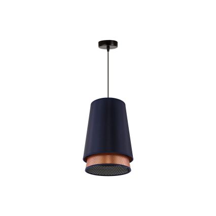 Duolla - Lustra ar auklu BELL SHINY 1xE27/15W/230V d. 25 cm zila/varš