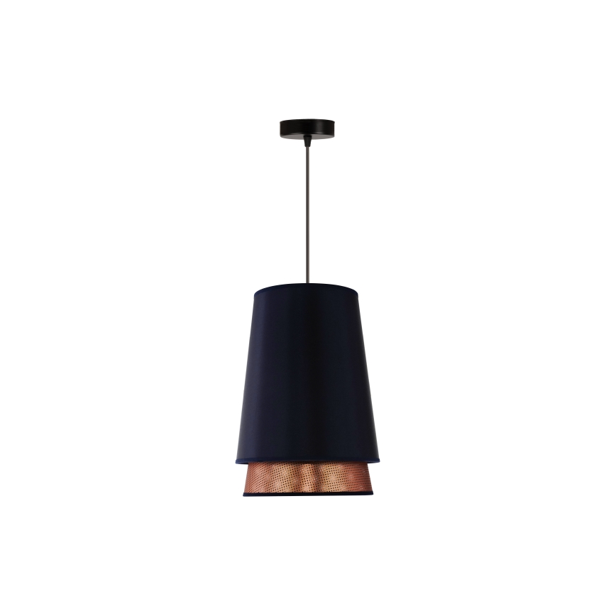 Duolla - Lustra ar auklu BELL SHINY 1xE27/15W/230V d. 25 cm zila/varš
