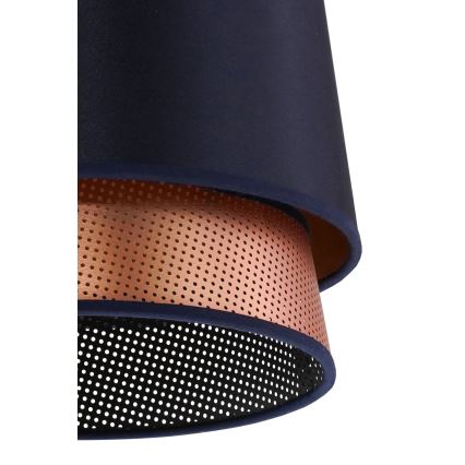 Duolla - Lustra ar auklu BELL SHINY 1xE27/15W/230V d. 25 cm zila/varš