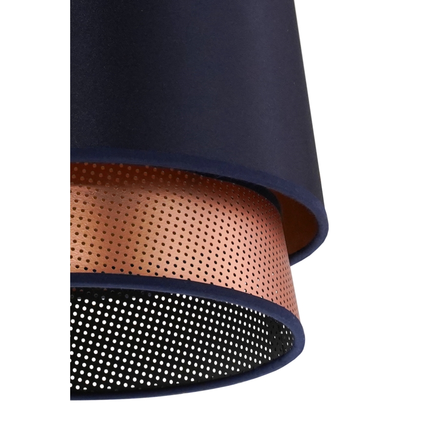 Duolla - Lustra ar auklu BELL SHINY 1xE27/15W/230V d. 25 cm zila/varš