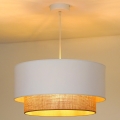 Duolla - Lustra ar auklu BOHO 1xE27/15W/230V d. 45 cm balta/brūna