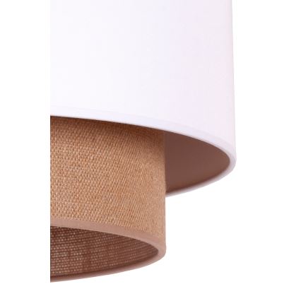 Duolla - Lustra ar auklu BOHO 1xE27/15W/230V d. 45 cm balta/brūna