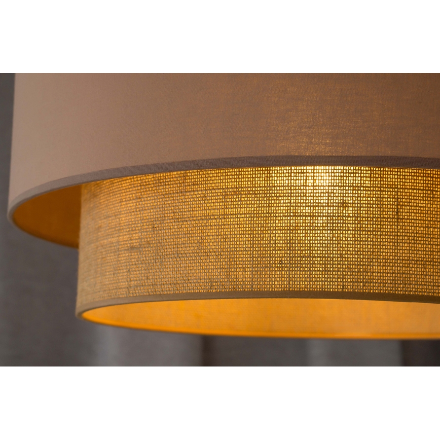 Duolla - Lustra ar auklu BOHO 1xE27/15W/230V d. 45 cm bēša/brūna