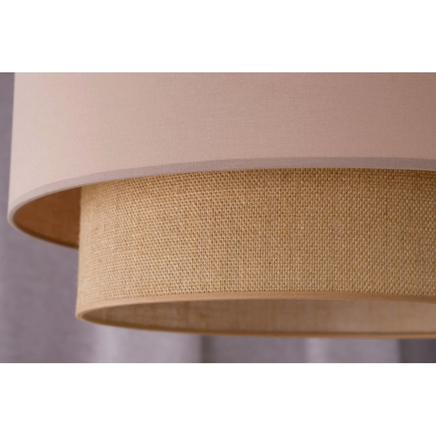 Duolla - Lustra ar auklu BOHO 1xE27/15W/230V d. 45 cm bēša/brūna